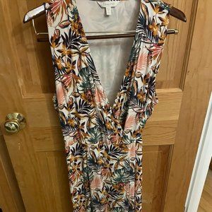 Garnet Hill sleeveless Maxi Wrap Dress